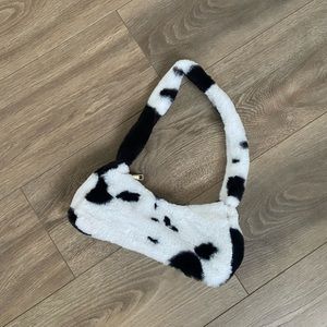 Kiss the Rainbow, Furry, Cow Print Should Bag